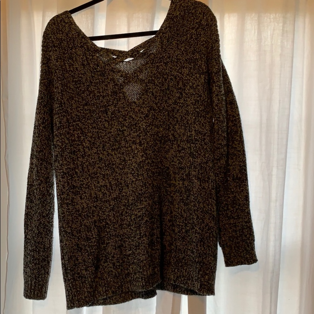 black and white sweater